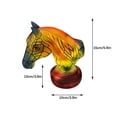 thumbnail image 2 of Stained Glass Table Light, Vintage Look Colorful Accent Decor, Flat Metal Tabletop Decoration and Home Decoration Animals Table Lamp Series, 2 of 4