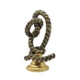 thumbnail image 2 of Modern Twisted Resin Knot Ornament Decor Statue Gold White Gray 5.3 x 3.5 x 8.9 in • Foyer Tabletop Art Sculpture for Living Room TV Cabinet, 2 of 6