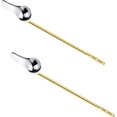thumbnail image 1 of 2 Pcs Toilet Handle Replacement Kit Front Mount, Zinc Alloy Toilet Lever Flush Handle, Sliver Universal Toilet Bowl Toilet Lever Replacement Kit for Most Standard, 1 of 7