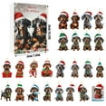 thumbnail image 2 of Countdown Sets 2D Christmas Home Ornaments 2024 Holiday Advent Calendar Double Santa Hat Dog Commemorative Edition, 2 of 7