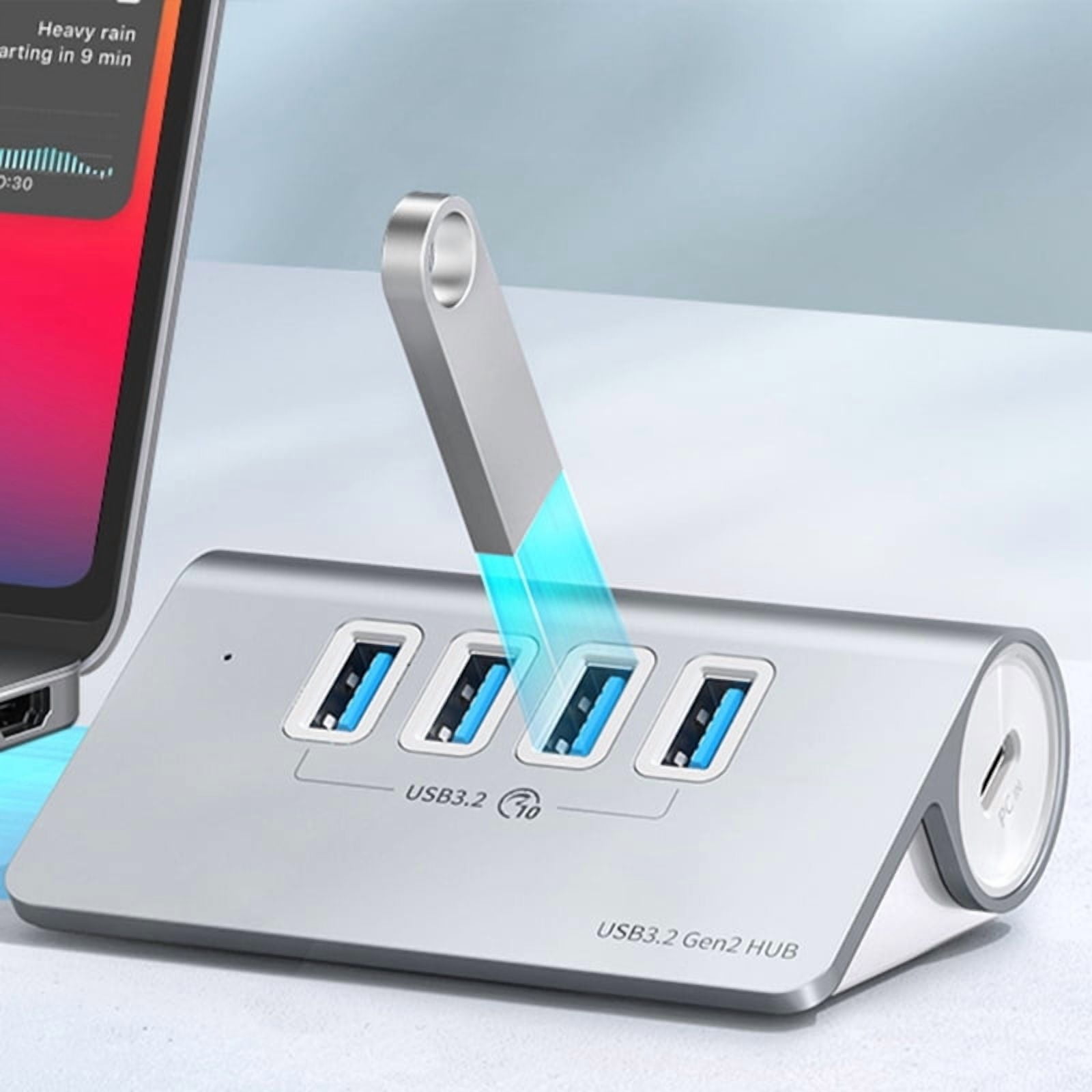 Efficient Data Handling US 3.2 Hub USB Power Hub Aluminum Shell PC Accessories