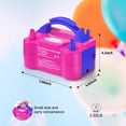 thumbnail image 5 of Bomba eléctrica para globos IDAODAN, portátil, de doble boquilla, 600 W, 110 V, 5 of 5