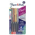 thumbnail image 1 of Paper Mate Flair Pens, Metallic Felt Tip Pens, City Lights, Glittery Ink Shines on White Paper, Assorted Colours, 1 of 9