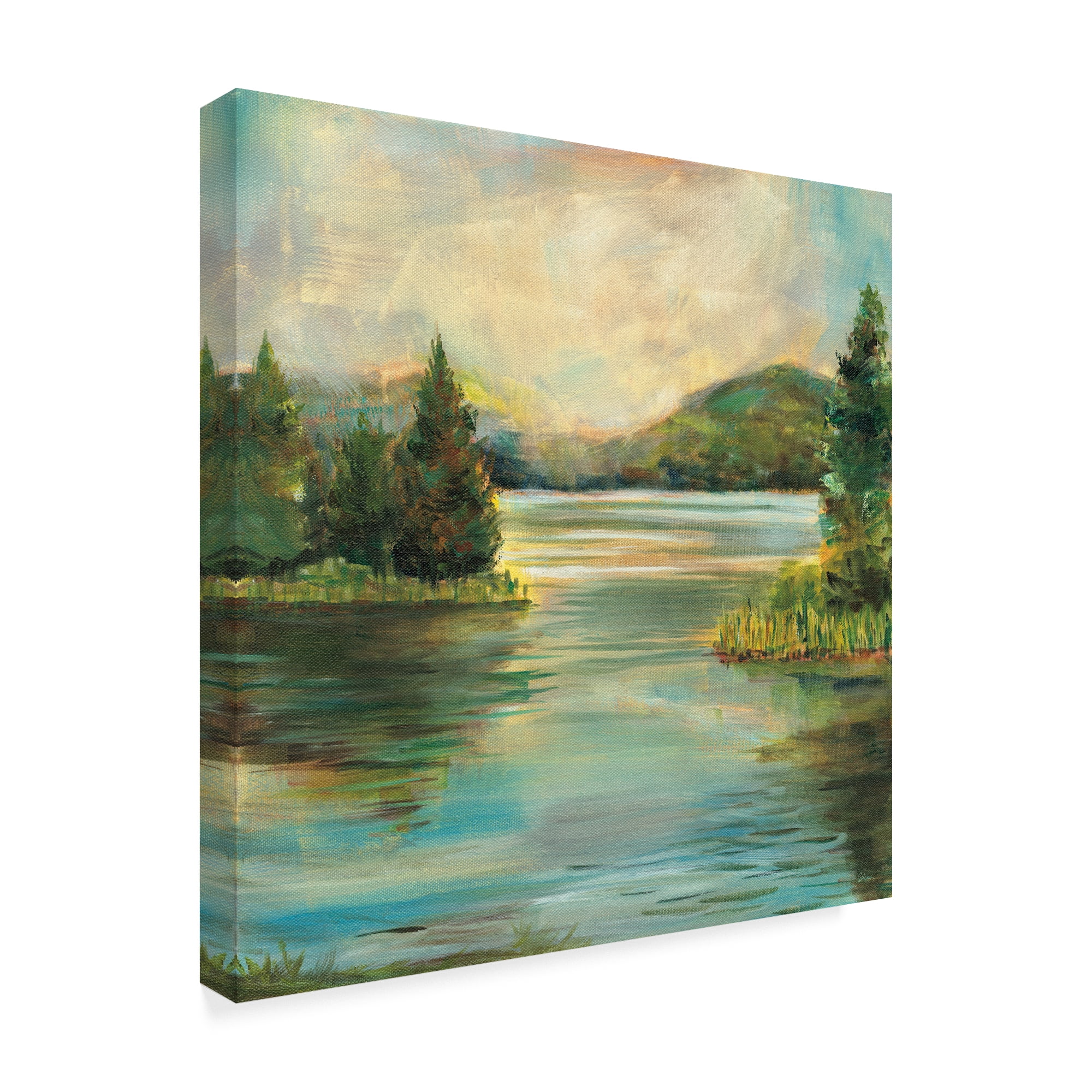 Trademark Fine Art 'Silver Lake' Canvas Art by Sue Schlabach