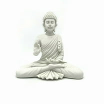 Sitting White Buddha Statue