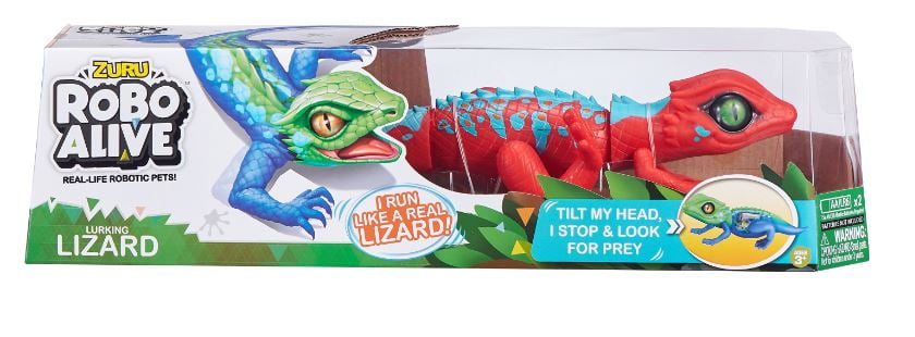 Robo Alive Lurking Red Lizard Battery-powered Robotic Toy Pn25234 by ZURU for sale online 