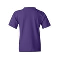 thumbnail image 3 of Youth Heavy Cotton Multi Color T-Shirt Color Purple X-Small Size, 3 of 4