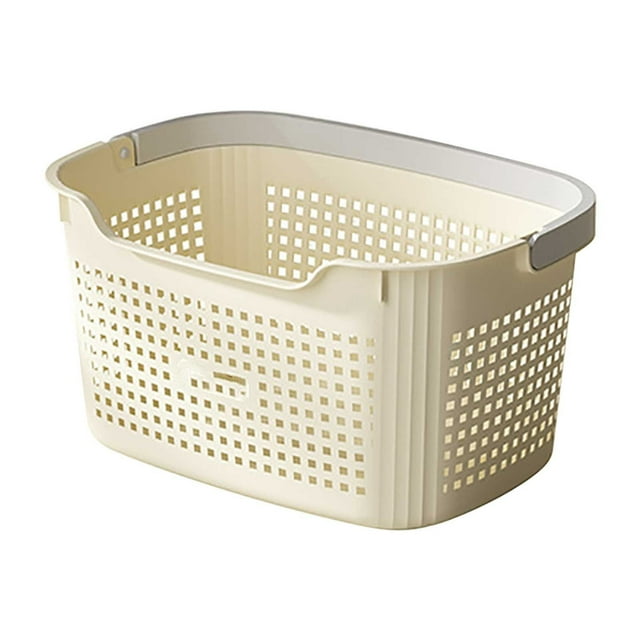 Xihbxyly Cesta para La Ropa, Elegante Contenedor de Almacenamiento Dividido, Diseño Duradero para Facilitar La Clasificación, Asas Ligeras y Portátiles, Solución para Organizar El Hogar, Esencial par