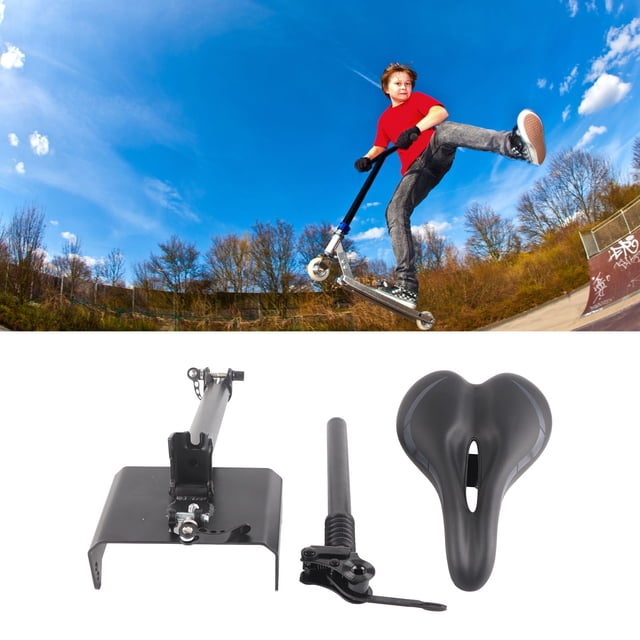 Asiento De Scooter Eléctrico, Asiento De Scooter Eléctrico, Silla De Montar, Almohadilla De Espuma Anodizada Con Absorción De Impactos, Sin Perforaciones Para Modificación