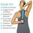 thumbnail image 4 of Muscle Roller Stick - Body Massage for Deep Tissue - Massager for Sore Back, Neck, Leg, Foot, Arm, Yoga Exercise - Firm Rolling Tool for Workout, Runners, Athletes, Trigger Point Soreness Relief, 4 of 9