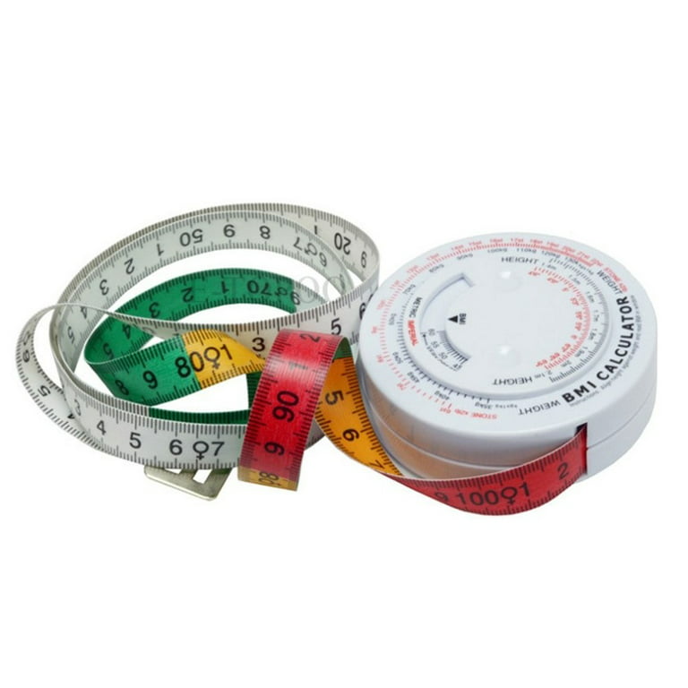 Fule BMI Body Mass Index Retractable Tape 150cm Calculator Diet Tape  Measures Tools