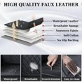 thumbnail image 6 of Coverado Front Car Seat Covers, Waterproof Premium Leather Seat Cushions, 6 Pieces Auto Interior Protectors Universal Fit Most Cars, Suvs, Pickup Trucks, Black, 6 of 8
