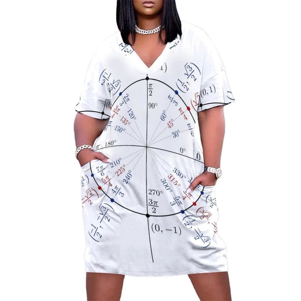 Unit-vestido holgado con bolsillos para mujer vestidos de graduación Verano