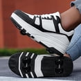 thumbnail image 4 of Cyiecw Roller Skate Shoes for Kids Girls Boys Detachable Wheeled Fashion Sneakers, 4 of 5