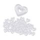 thumbnail image 2 of 80 cuentas acrílicas de corazón para manualidades, accesorios, corazones de amor, surtidos, sueltas Blanco, 2 of 9