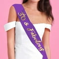 thumbnail image 3 of Customizable Sparkling Letter Shoulder Strap Leather Ribbon 160×9.5cm Hot Stamping Font with Pin for Birthday Graduation Beauty Pageant, 3 of 6
