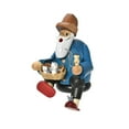 thumbnail image 2 of KWO Bearded Cat Lover Sitting German Wood Christmas Incense Smoker Germany, 2 of 2
