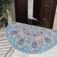 thumbnail image 2 of Semi-circular Anti-slip Mat Bedroom Bathroom Home Decoration Easy to Use Clean Door Floor Rugs Absorbent Bathroom Door, 2 of 3