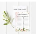 thumbnail image 4 of Inkdotpot Gender Reveal Floral Baby Shower Game Set Of 50 BabyAlphabetABCGame Its A Boy Its A Girl Party Supplies, 4 of 6