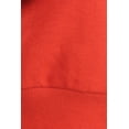 thumbnail image 4 of Women's Basic Casual Cotton Fleece Long Sleeves Solid Full-Zip Cropped Sweatshirt Hoodie Rust S, 4 of 4