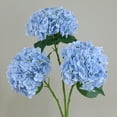 thumbnail image 4 of HEVIRGO 2PCS Artificial Flower Realistic Real Touch Vibrantly Color Home Decoration Photography Props Artificial Silk Hydrangea Flower Wedding Centerpieces,Blue, 4 of 8