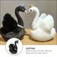 thumbnail image 5 of 1pc corona cisne muñeca juguete adorable peluche muñeca niños hogar juguete negro, 5 of 7