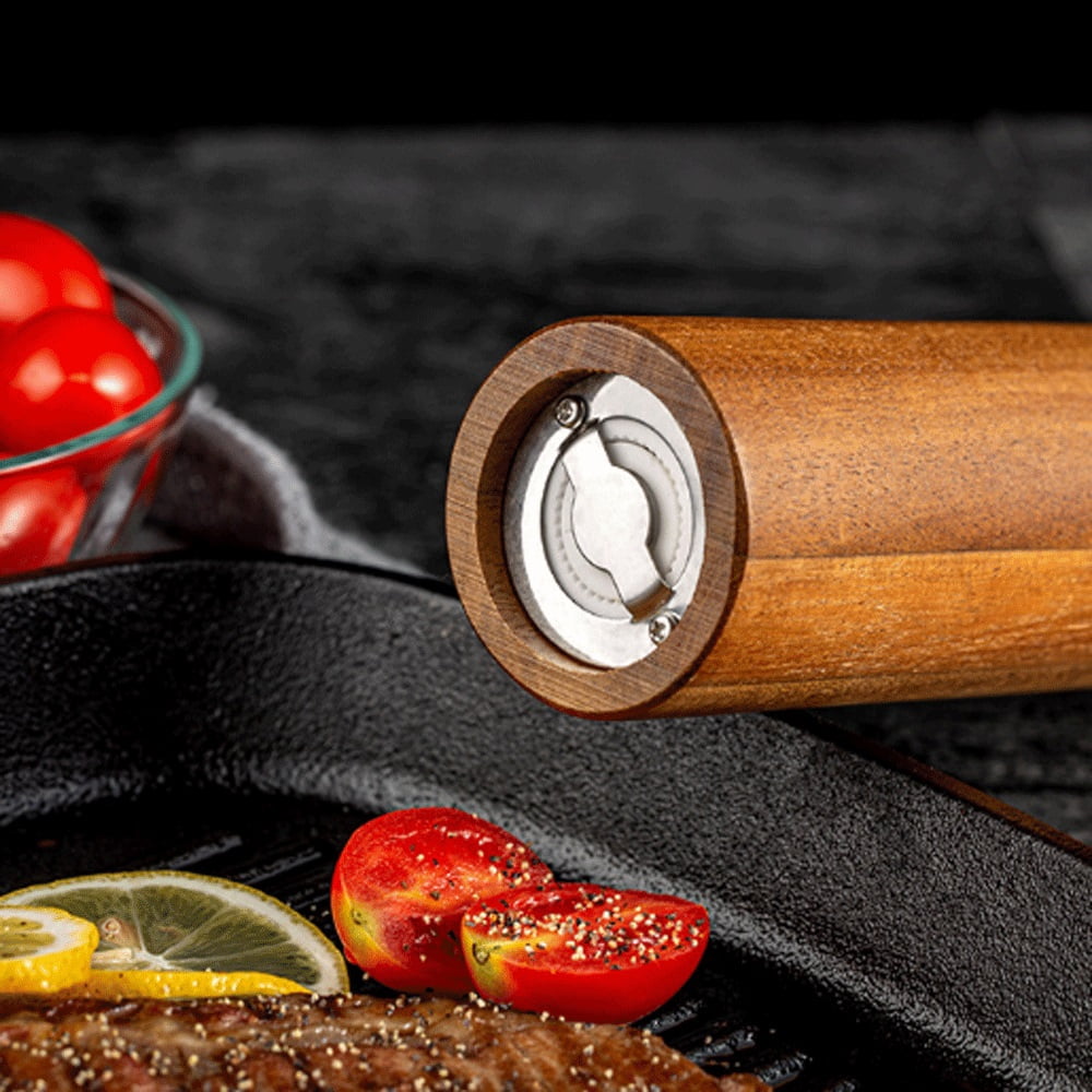 Wooden Salt and Pepper Grinder Manual Adjustable Coarseness Grinder Salt and Pepper Grinder Tableware Gifts