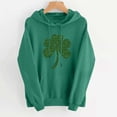 thumbnail image 2 of LEKWK Funny St Patricks Day Shirt Women Leopard Print Shamrock Hoodie Long Sleeve Trendy Tops Animal Print Stwear, 2 of 5