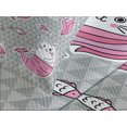 thumbnail image 4 of Ambesonne Unicorn Cat Quilted Bedspread Set 3 Pcs, Mermaid Cat, Queen Size, Grey Pale Pink White, 4 of 5