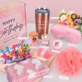 thumbnail image 3 of Birthday Gifts for Women Friend Mom -iTi Relaxing Spa Gift Basket Set Care Package Gift for Woman, Unique Happy Birthday Gift Ideas for Sister Her Best Friend Wife Grandma Teacher Nurse Coworker(Pink), 3 of 6