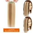 thumbnail image 3 of SEGO Thick Clip in Mini Human Hair Extensions for Women Adding Hair Volume Seamless Short Straight Clip in Human Hair Pad Hairpieces Topper for Thinning Hair, 3 of 8