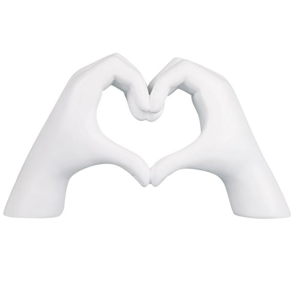 Heart Hands Sculpture Decor Resin Modern Boho Style, 1pc - For Bedroom/Living Room/Bookshelf/Table - Valentine's Day/Christmas/Birthday Gift (Mom/Dad/Partner) - Home Accessory