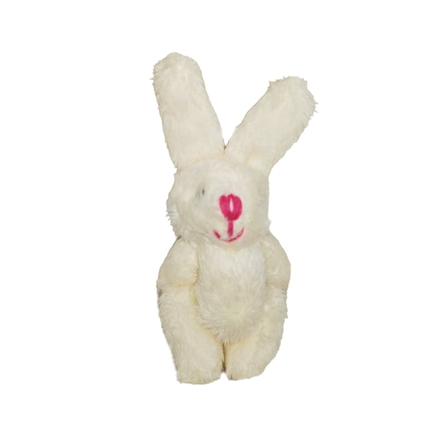 pitrice Mini Joint Rabbits Wear-resistant Plush Bunny Exquisite Bouquet Toy Pendant For Key Chain Stuffed Doll Gifts Birthday Wedding Beige 4.5cm