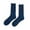 Blue, variant on CNEJRHG Mens Womens Rib Knitted Crew Socks Breathable Cushioned Thick Socks for Outdoor Sports Thermal Daily Wear 1 Pair Mid Calf Socks, Size 6-10 Dark Gray