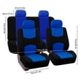 thumbnail image 4 of Funda protectora para asiento de coche, juego completo de fundas automotrices transpirables, cojín de poliéster, 4 of 6
