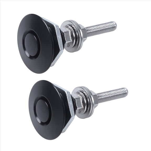 2X Quick Release Latch License Plate Lock Clip 1.25 Inch Aluminum Alloy for Bumper Hood 2.17 Short