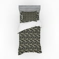 thumbnail image 2 of Ambesonne Floral Bedding Set 4 Pcs, Flowers Butterflies Drawing, Queen, Dark Grey Champagne, 2 of 3