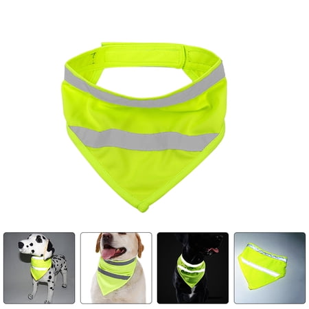 Niceauty High Visibility Reflective Dog Bandana for Night Walking and of Durable Polyester