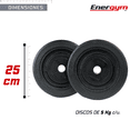 thumbnail image 3 of Par De Discos Para Barra/Mancuerna (5 Kg c/u) - Energym, 3 of 4