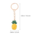 thumbnail image 2 of 4pcs Shiny Pineapple Key Chains Bag Keys Hanging Pendant Decorative Keychain, 2 of 8