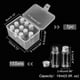 thumbnail image 2 of 15 frascos de vidrio con tapas, botellas de almacenamiento vacías, pequeñas botellas de muestra con mensaje para recuerdos de bodas, manualidades, decoración, 15 ml (0,5 fl. oz), 2 of 8