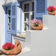 thumbnail image 5 of 12 Bundles Artificial Daffodils Flowers Faux Plastic Lotus Shrubs UV Resistant No Fade Faux Greenery For Bridal Bouquet Home Garden Hanging Planter Porch Patio Office Wedding Decoration, 5 of 7