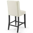 thumbnail image 5 of Modway Baronet Counter Bar Stool Upholstered Fabric Set of 2 in Beige, 5 of 7