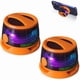 thumbnail image 1 of wonima11 Magnetic Bluetooth Speaker, Magnetic Bracket RGB Lighting Effect, 3D Surround Sound Effect, G200 Multi-Function Portable Speaker, for iPhone, Android, TWS (Black) (2 Orange), 1 of 1