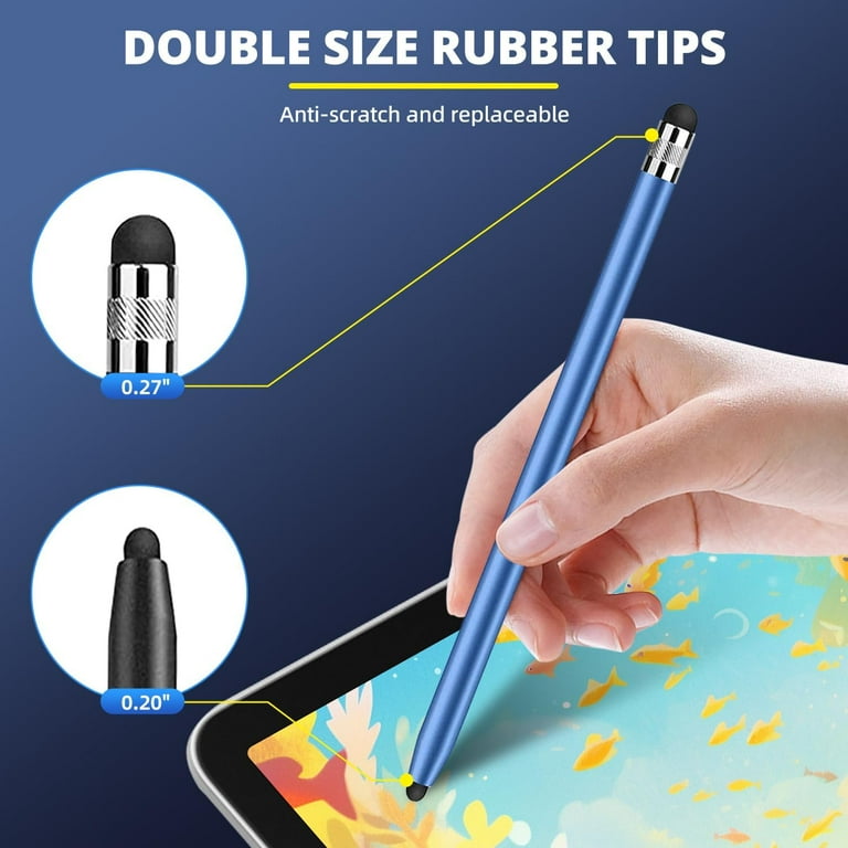 Lápiz Stylus Universal Para Pantalla Táctil, Compatible Con Iphone Ipad Samsung Tablet Phone Pc Blanco Por Muyoka