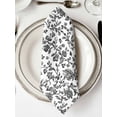 thumbnail image 2 of Cloth Napkins Set of 6 - 20x20 Inches, Black Flower Washable Reusable Table Napkins, Vintage Farmhouse Boho Leaf Spring Plant Soft & Absortbent Dining Napkin for Party Wedding Hotel Restaurant, 2 of 8