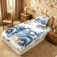 thumbnail image 5 of Erosebridal Gnome Truck Twin Sheets 3pcs,Fall Farm Bedding,Light Blue,1 Flat Sheet, 1 Fitted Sheet and 1 Pillowcase, 5 of 6