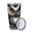 thumbnail image 2 of KLL Whimsical Owl On Branch Print 40oz Stainless Steel Insulated Car Cup with Spillproof Lid - Keep Your Drink Hot or Cold on the Go-Straw Two-piece Set, 2 of 8