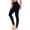 Navy, variant on Staron Women's Yoga Leggings Solid Color Workout Pants Stretchy High Waist Casual Comfy Fitness Tights, Purple M