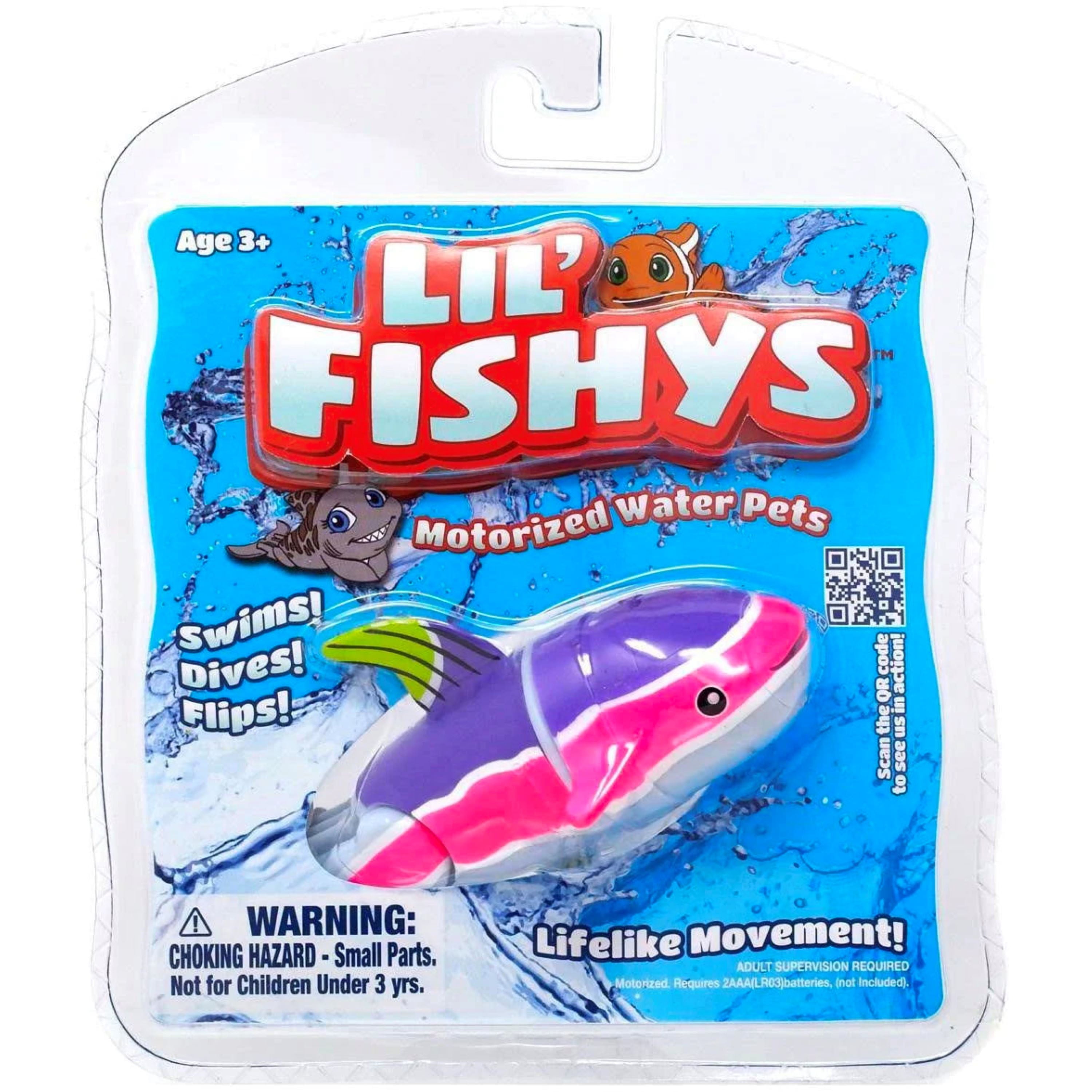 Toy Boys Girls Water Pet Lil Fishy Brooks Electronic Fish Shark Aquarium Ages 3 